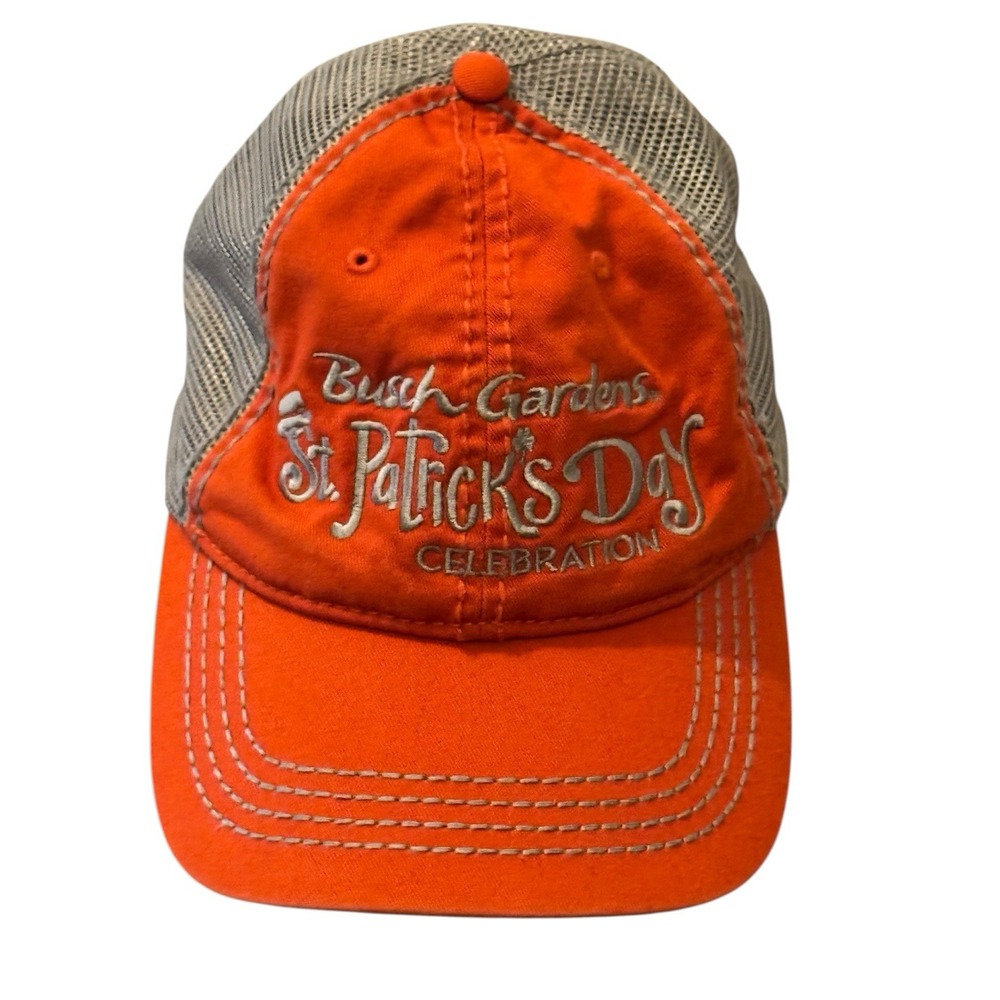 Busch‎ Gardens Hat SnapBack Trucker Hat Cap St Patrick's  Day Celebration